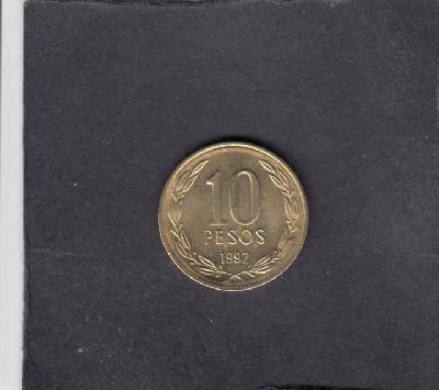 Beschrijving: 10 Pesos  HIGGINS